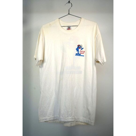 VTG FOTL Charlie's Lunch Kit "Let's Do Lunch!" Tee Shirt White XL Made in USA - Picture 1 of 5